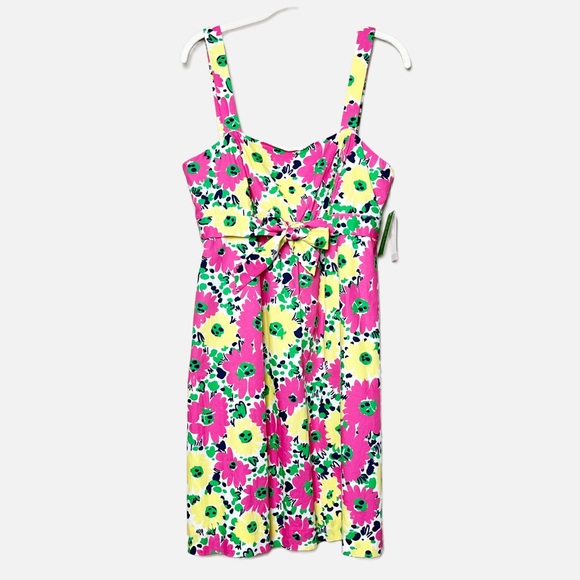 Lilly Pulitzer NWT Avaline Dress 10 Doodle Bug Daisy mini convertible strapless - Picture 2 of 12